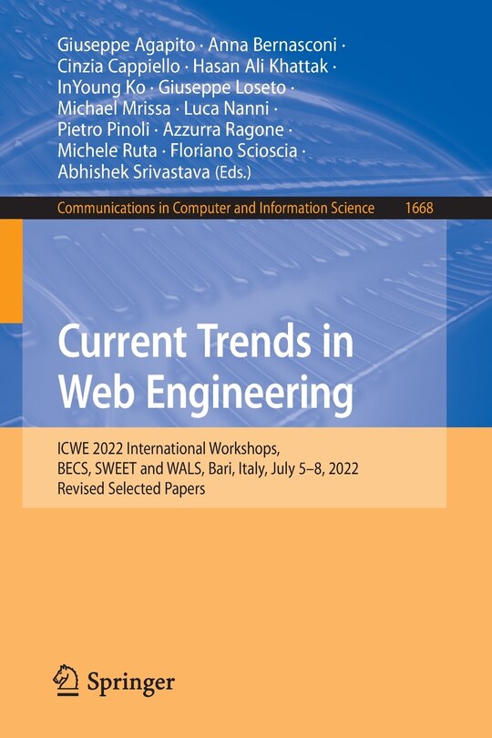 Front cover_Current Trends in Web Engineering