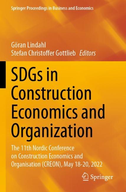 Front cover_SDGs in Construction Economics and Organization