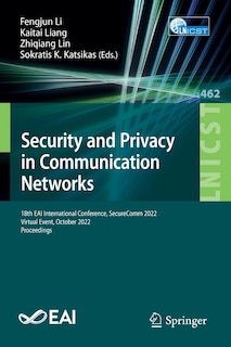 Front cover_Security and Privacy in Communication Networks