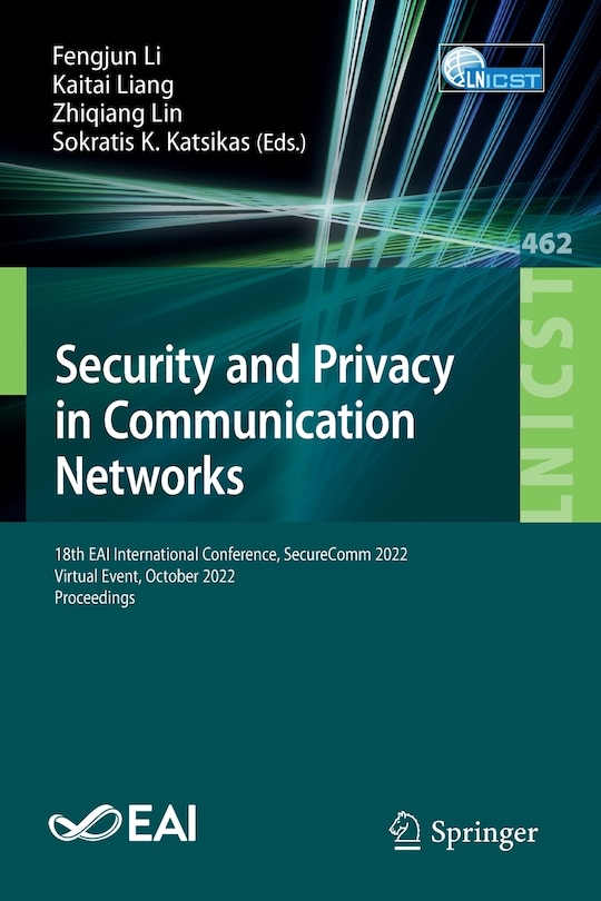 Front cover_Security and Privacy in Communication Networks