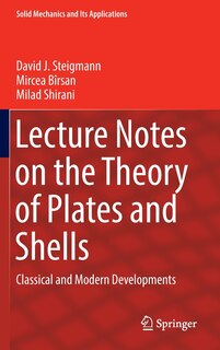 Front cover_Lecture Notes on the Theory of Plates and Shells