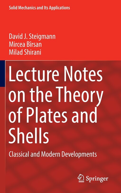 Front cover_Lecture Notes on the Theory of Plates and Shells