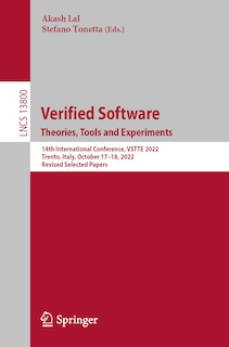 Front cover_Verified Software. Theories, Tools and Experiments.