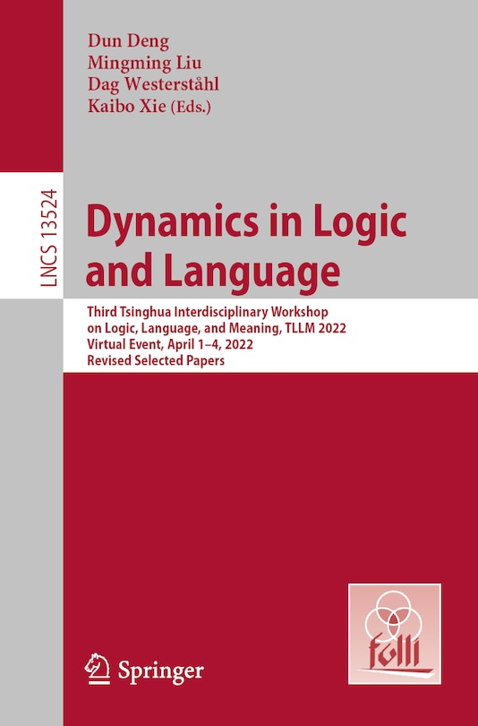 Front cover_Dynamics in Logic and Language