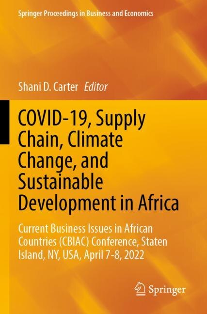 Front cover_COVID-19, Supply Chain, Climate Change, and Sustainable Development in Africa