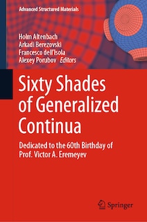 Front cover_Sixty Shades of Generalized Continua