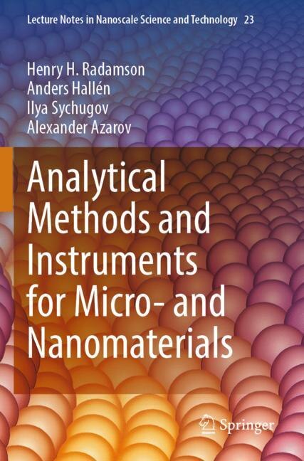 Couverture_Analytical Methods and Instruments for Micro- and Nanomaterials