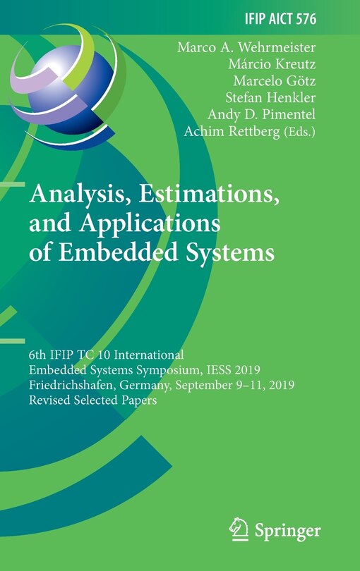 Front cover_Analysis, Estimations, and Applications of Embedded Systems