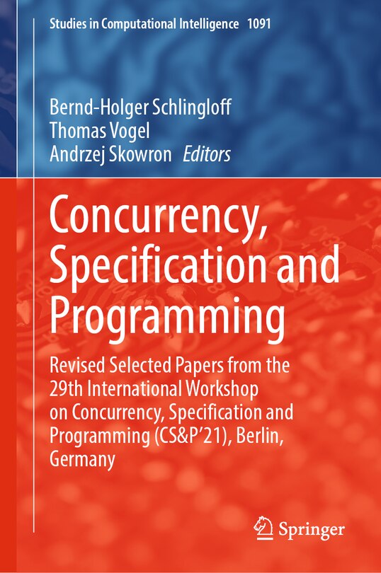 Front cover_Concurrency, Specification and Programming