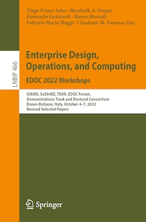 Couverture_Enterprise Design, Operations, and Computing. EDOC 2022 Workshops