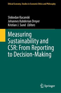 Front cover_Measuring Sustainability and CSR