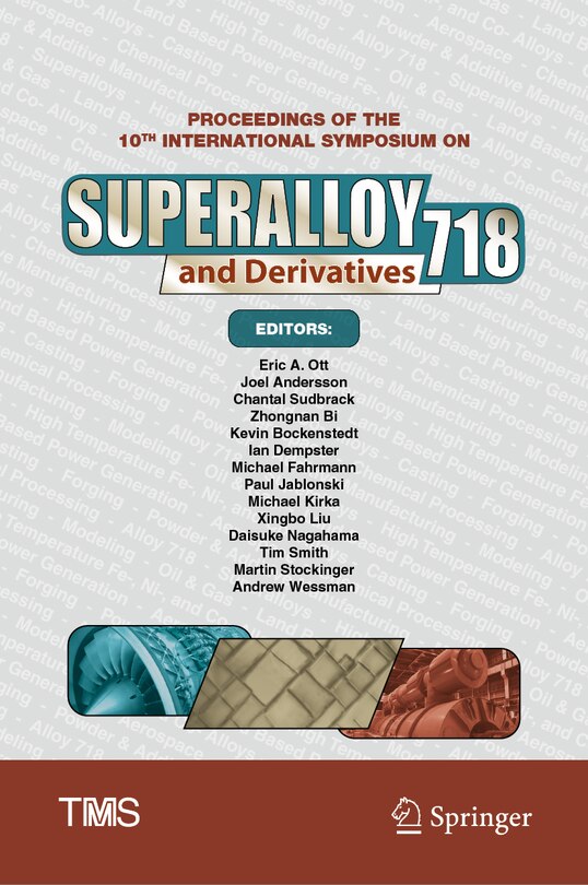 Couverture_Proceedings of the 10th International Symposium on Superalloy 718 and Derivatives