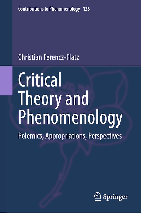 Front cover_Critical Theory and Phenomenology