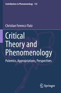 Front cover_Critical Theory and Phenomenology