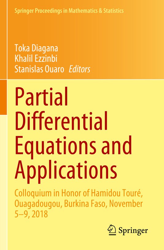 Front cover_Partial Differential Equations and Applications