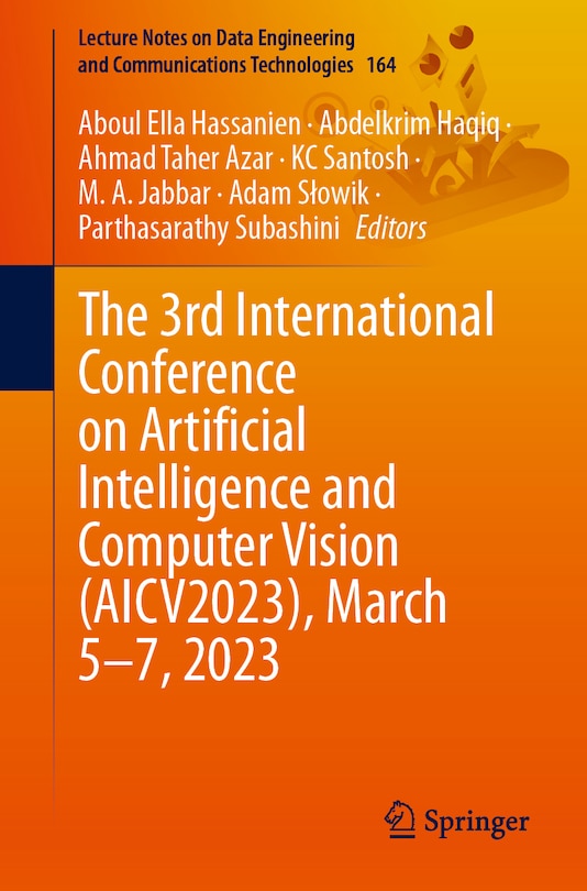 Front cover_The 3rd International Conference on Artificial Intelligence and Computer Vision (Aicv2023), March 5-7, 2023