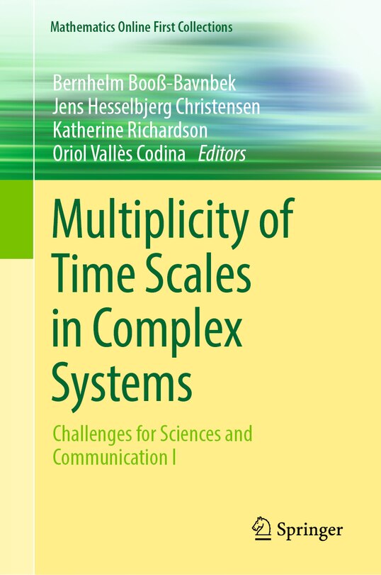 Couverture_Multiplicity of Time Scales in Complex Systems