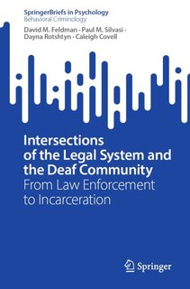Front cover_Intersections of the Legal System and the Deaf Community