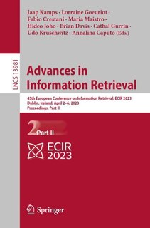 Front cover_Advances in Information Retrieval