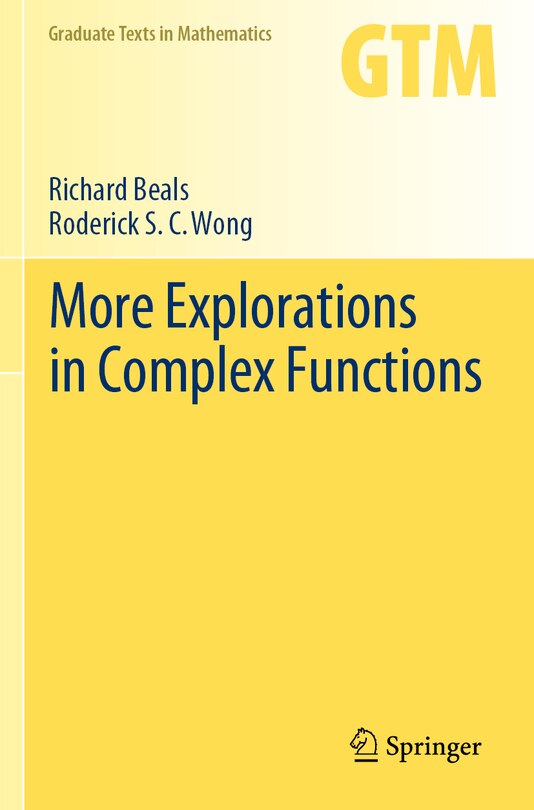 Front cover_More Explorations in Complex Functions
