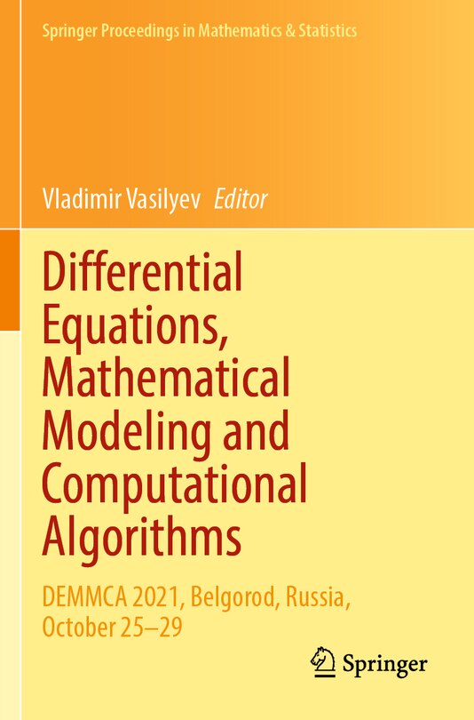 Couverture_Differential Equations, Mathematical Modeling and Computational Algorithms