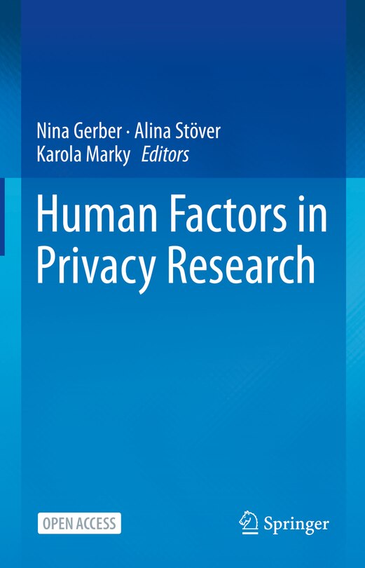 Front cover_Human Factors in Privacy Research