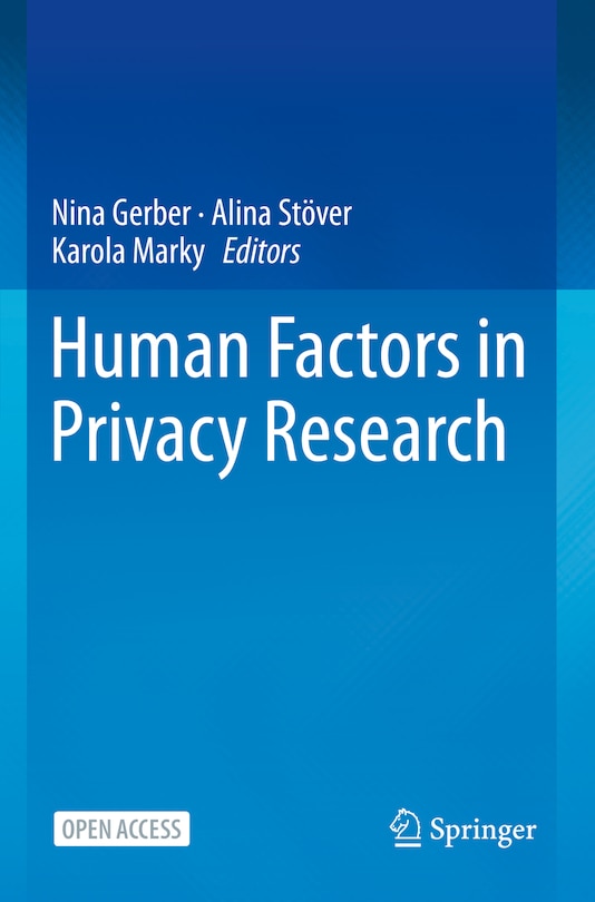 Front cover_Human Factors in Privacy Research