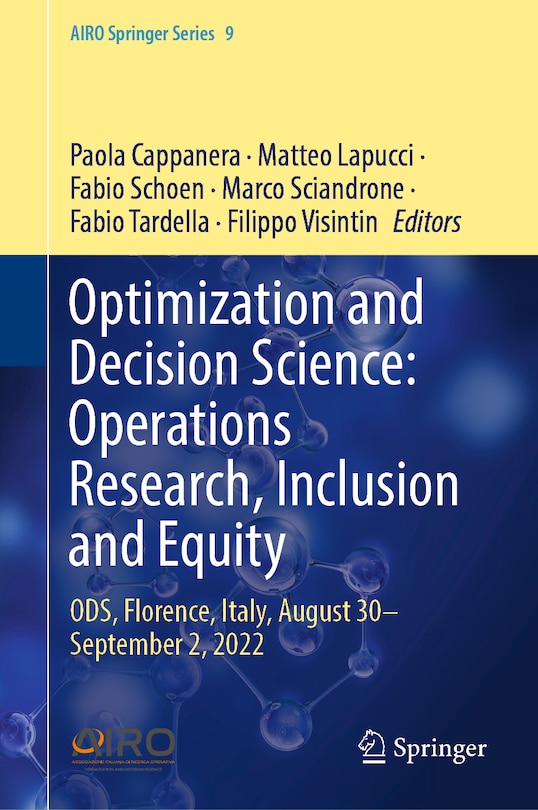 Front cover_Optimization and Decision Science