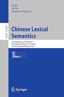 Front cover_Chinese Lexical Semantics