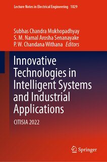 Couverture_Innovative Technologies in Intelligent Systems and Industrial Applications