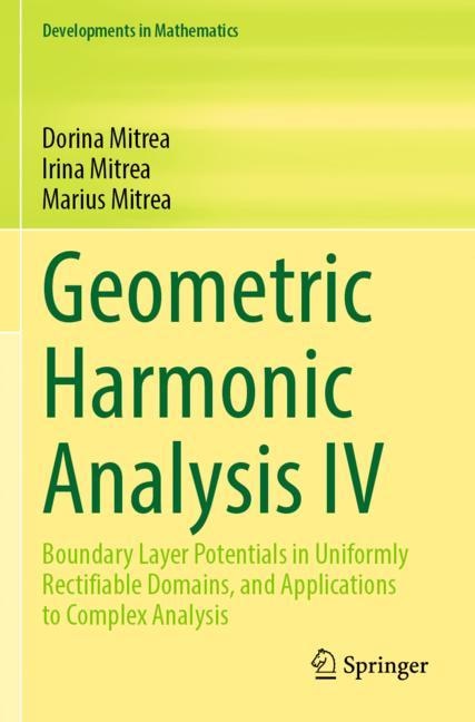 Couverture_Geometric Harmonic Analysis IV