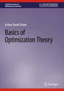Front cover_Basics of Optimization Theory