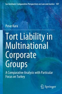 Front cover_Tort Liability in Multinational Corporate Groups