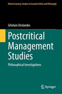 Front cover_Postcritical Management Studies