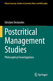 Front cover_Postcritical Management Studies