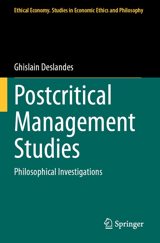 Front cover_Postcritical Management Studies