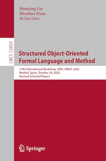 Couverture_Structured Object-Oriented Formal Language and Method