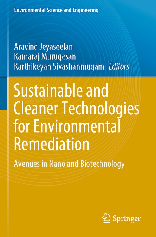 Couverture_Sustainable and Cleaner Technologies for Environmental Remediation