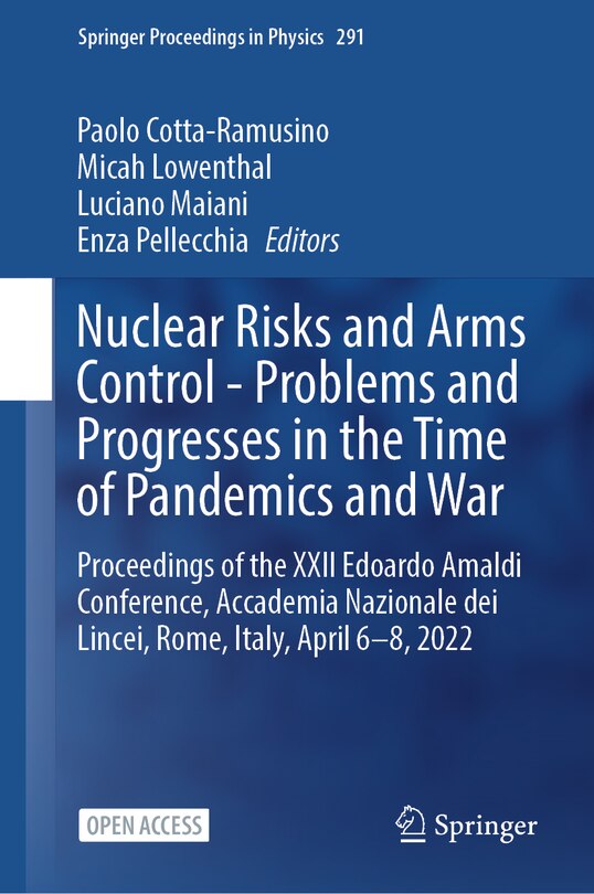 Couverture_Nuclear Risks and Arms Control - Problems and Progresses in the Time of Pandemics and War