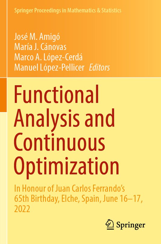 Front cover_Functional Analysis and Continuous Optimization