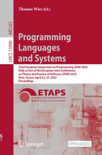 Front cover_Programming Languages and Systems
