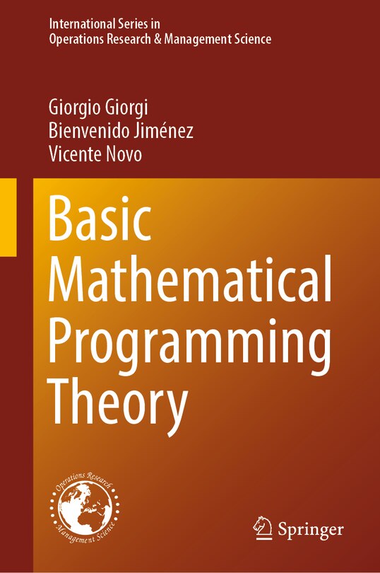 Couverture_Basic Mathematical Programming Theory