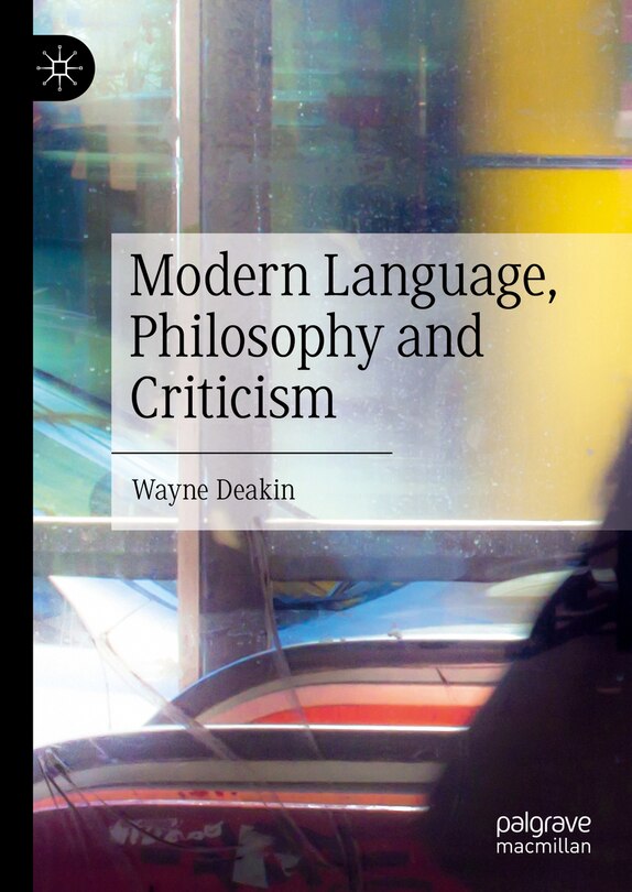 Front cover_Modern Language, Philosophy and Criticism