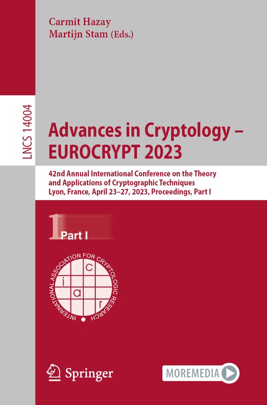 Couverture_Advances in Cryptology - EUROCRYPT 2023