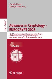 Front cover_Advances in Cryptology - EUROCRYPT 2023
