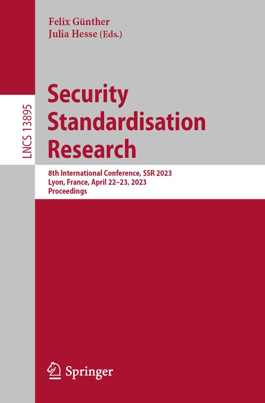Front cover_Security Standardisation Research