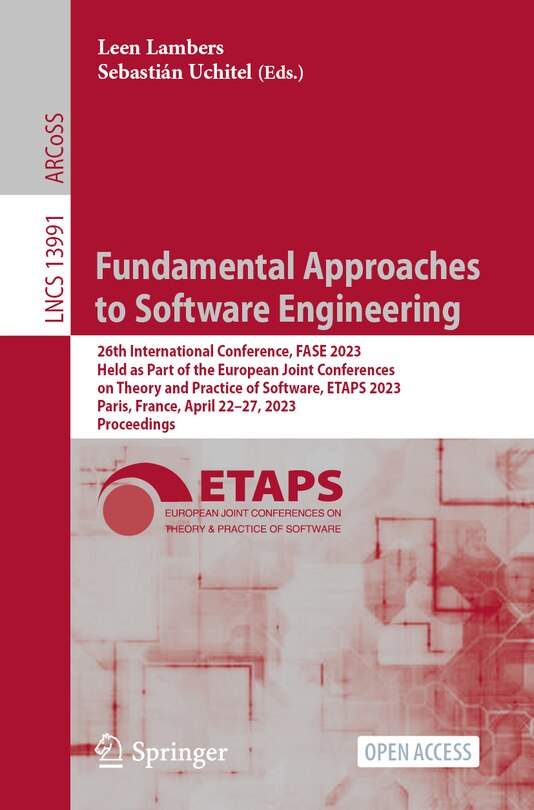 Couverture_Fundamental Approaches to Software Engineering