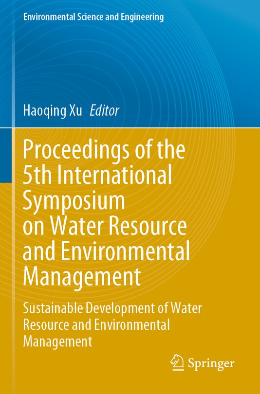 Couverture_Proceedings of the 5th International Symposium on Water Resource and Environmental Management