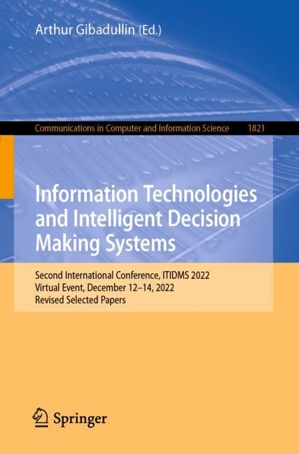 Couverture_Information Technologies and Intelligent Decision Making Systems