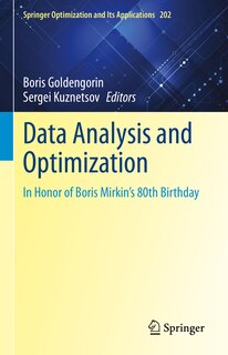 Front cover_Data Analysis and Optimization
